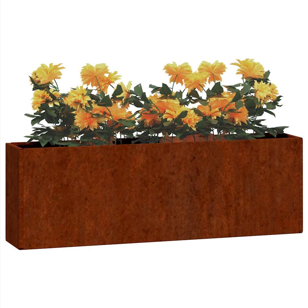 Fioriere da Parete 2 pzin Acciaio Corten 53x10x17 cm,Casa e Giardino,Prato e Giardino,Giardinaggio,Vasi e fioriere,2.61kg-823686