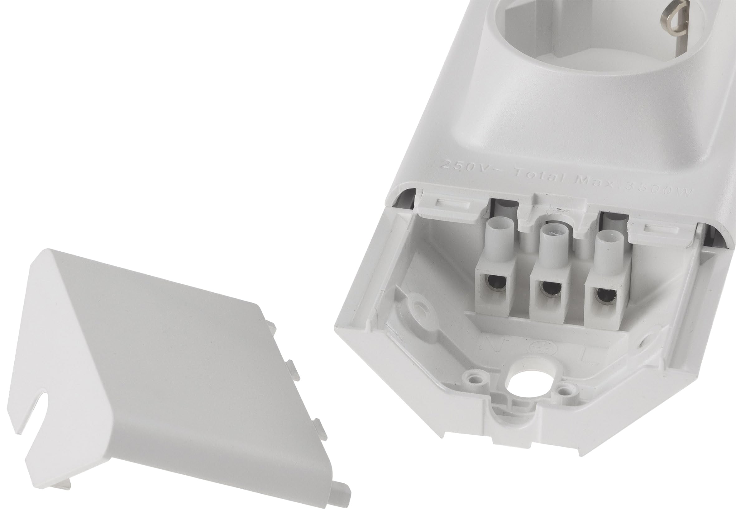 ChiliTec LED Unterbauleuchte Arusha 60cm, 2 Steckdosen, Weiß | 2 Steckdosen, USB-A USB-C PD, Neutralweiß, Für Küche Unterschrank Büro Werkstatt