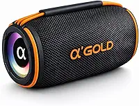 Caixinha de Som Bluetooth 5W, Alto Falante Portátil Sem Fio, Luzes RGB, Entrada P2 e USB, Som Alto e Graves Potentes, Bateria de Longa Duração 1200 mAH, Resistente a Água, Alça de Transporte