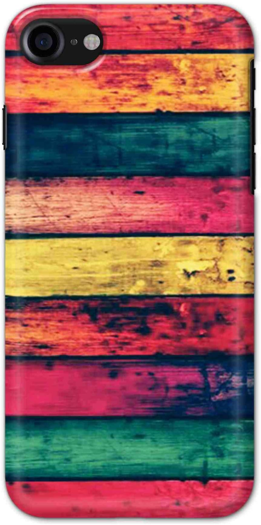 Oye Stuff Colorful Wood Printed Designer Slim Hard Back Cover Case for iPhone 7