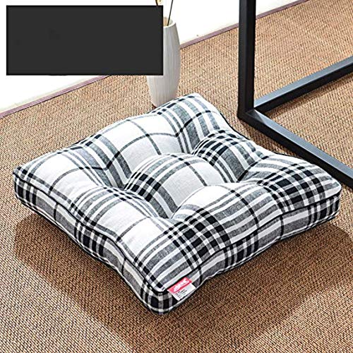 Coussin de fenêtre de qualité supérieure en coton et lin épais 45 cm