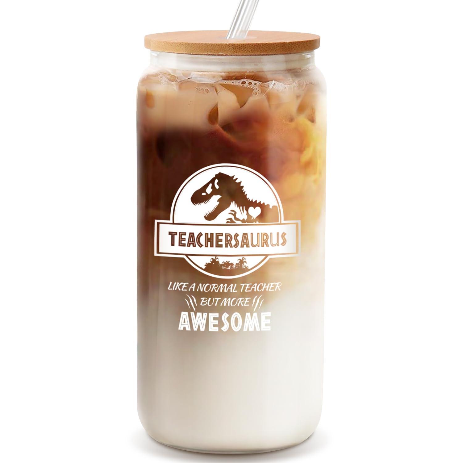UAREHIBY Teacher Appreciation Gifts - Gift for Women,Thank You Gift,Back to School Christmas Gifts(18 Oz TEACHERSAURUS)