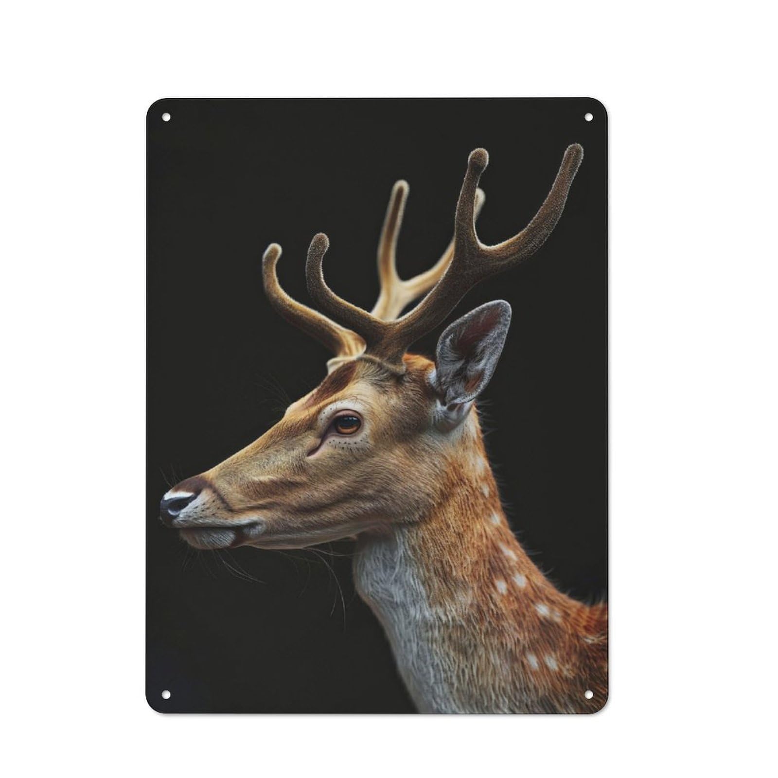 Junmoney Deer Retro Metal Sign 40X30cm Featuring For Hallway Wall, For Kitchen, Dining Room And Home Bar Wall Decor