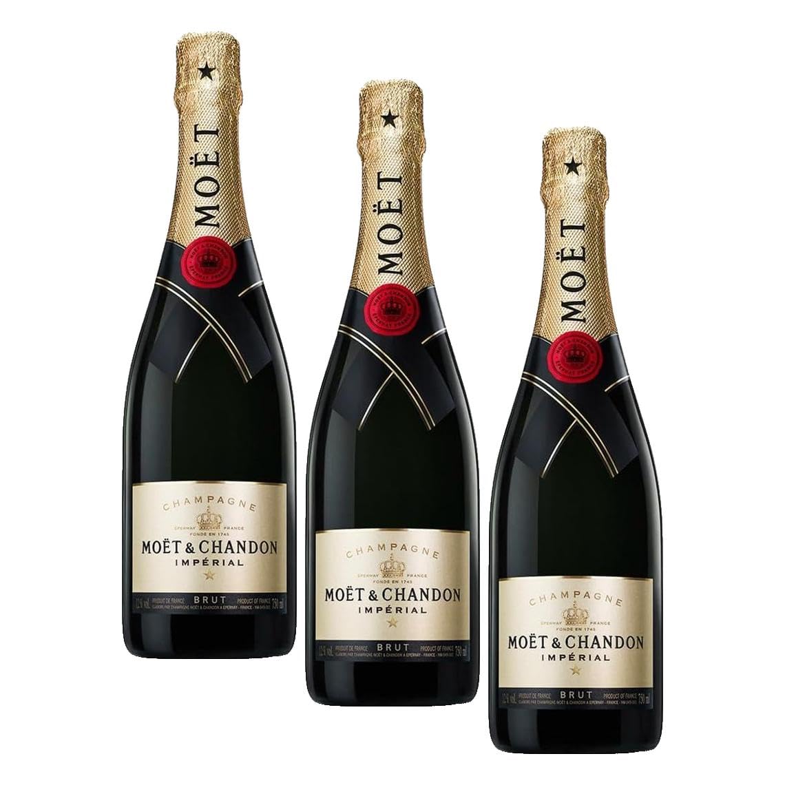 Moët & Chandon Brut Impérial Champagne 12.5% (Lot de 3)