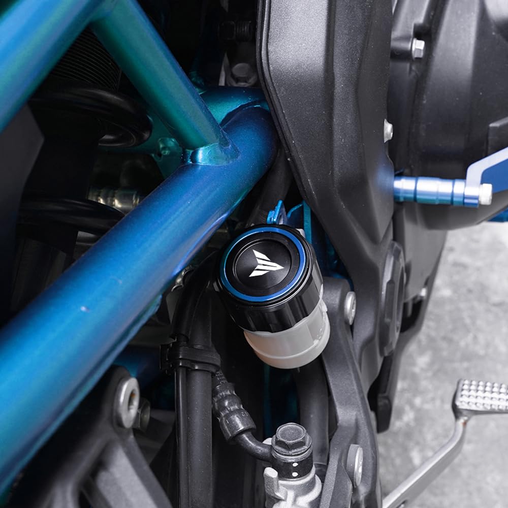 Per MT09 MT-09 SP MT 09 2021-2025 TRACER 9 GT Plus Accessori in alluminio Moto Prima e Dopo Liquido Freno Riserva Calza Olio Motore Coperchio di riempimento