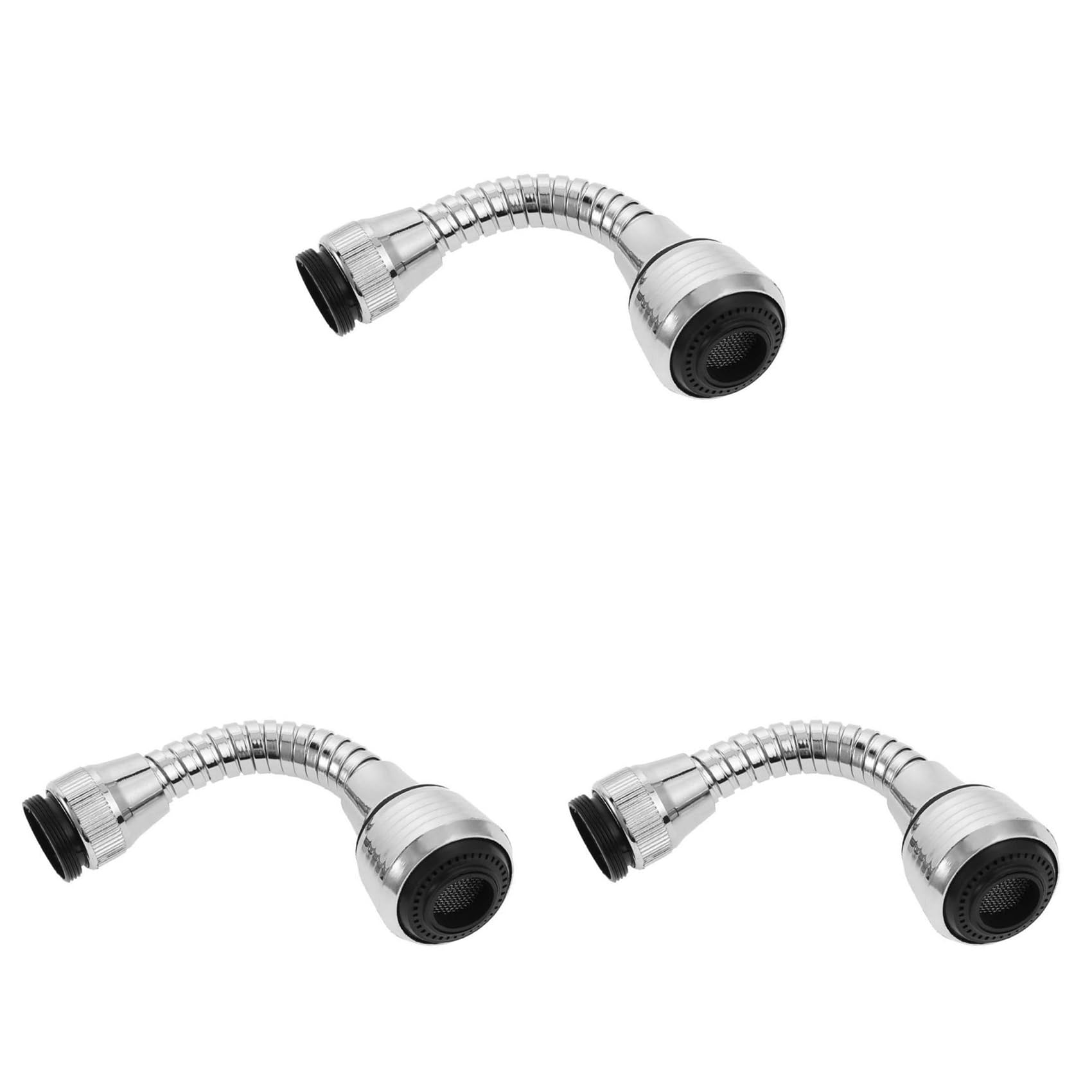Hndhbfgrt 3X 360 Degree Rotatable Water Saving Faucet Tap Aerator Faucet Nozzle Filter Water Faucet Bubbler Aerator