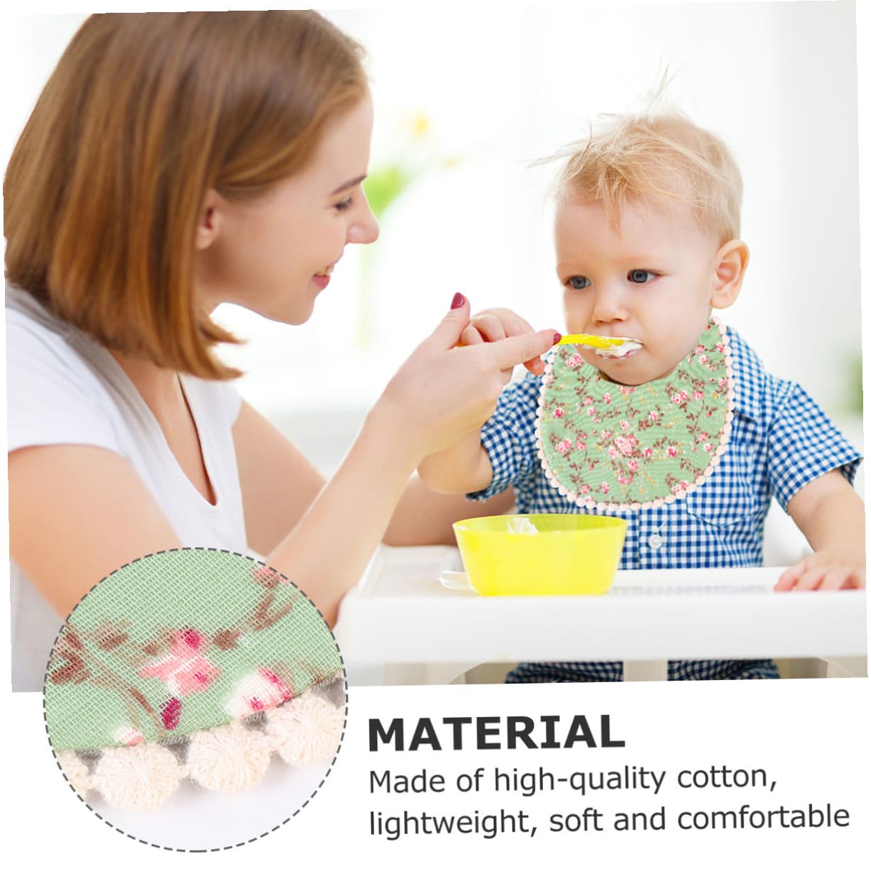 Toyvian 6 Piezas Baberos Protección Del Bebé Del Bebé Cosas Infantiles Babero Para Necesidades Infantiles Recién Nacido Saliva Toalla Doble Capa