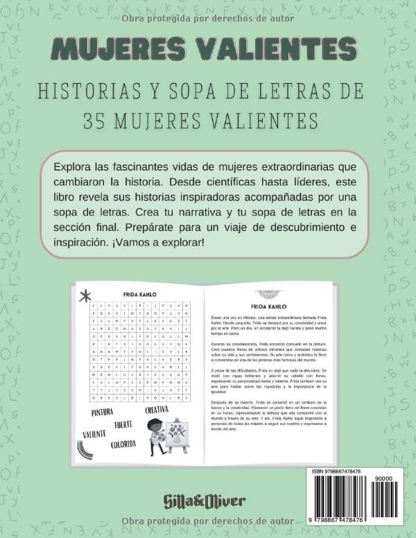 Miniatura 2 de Mujeres valientes Historias y sopas de letras de 35 mujeres valientes (Spanish Edition)