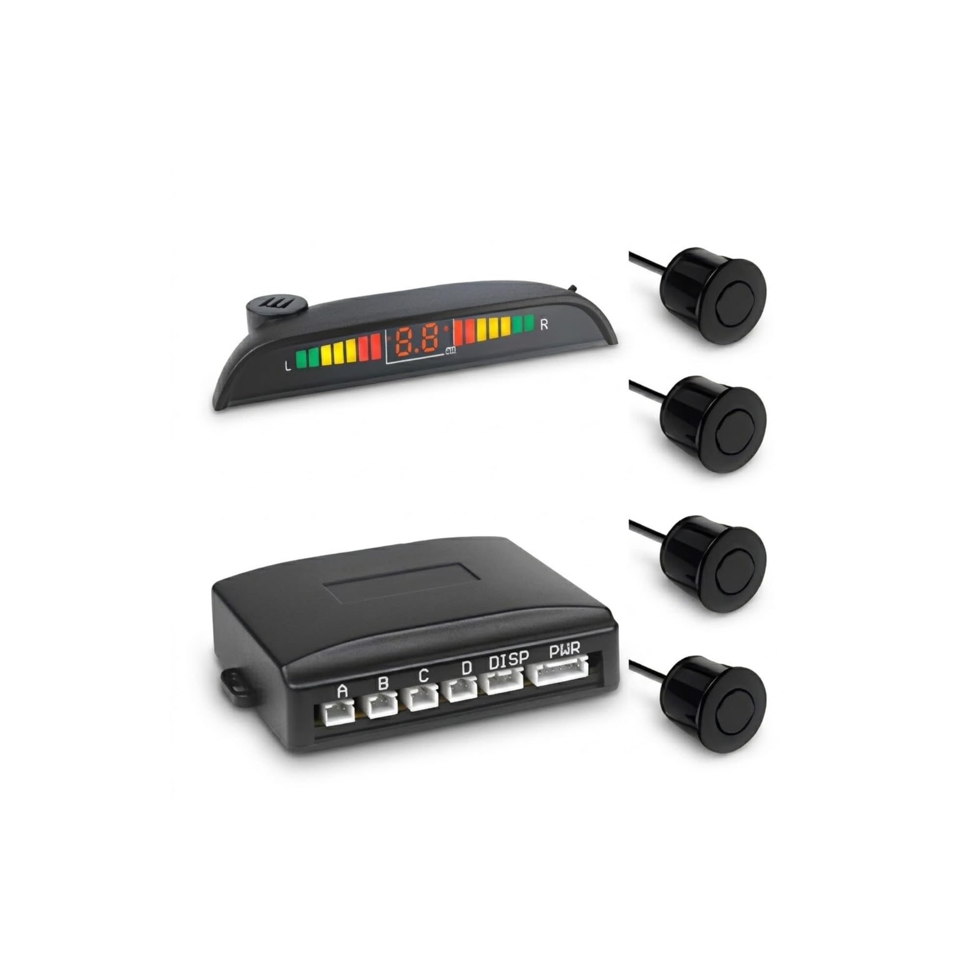 Drumstone Assistant Car Reverse Detection Aid Ultrasonic Distance Monitor Obstacle Alert Buzzer Safety Device Backup Support-image-2