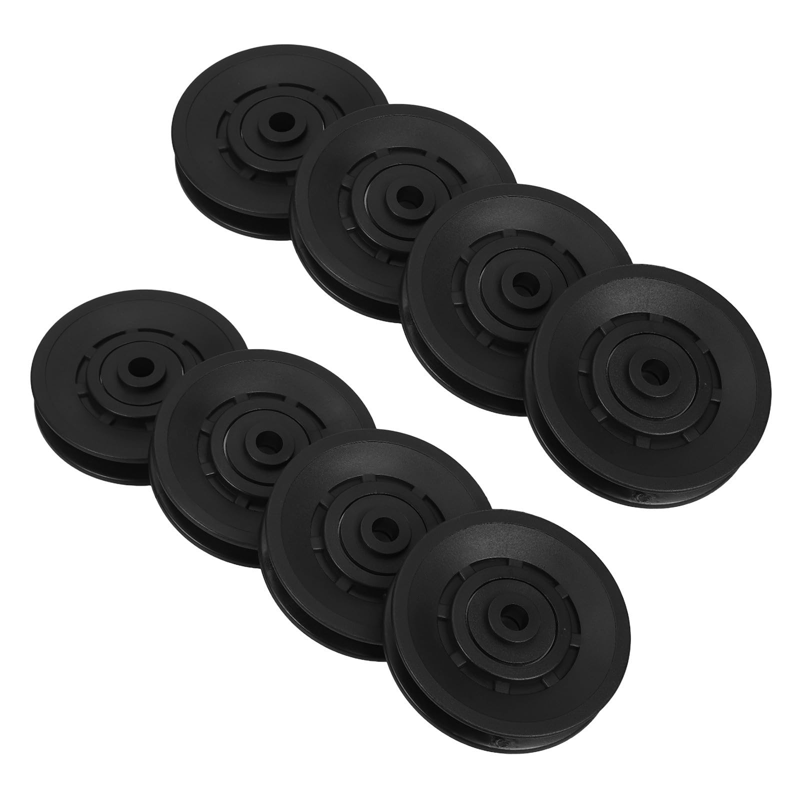 Juego de 8 Poleas de Cojinete para Gimnasio Cubierta Protectora de Polvo, Material Pa6 Resistente, Compatibles Equipos de Gimnasio y Uso en Casa