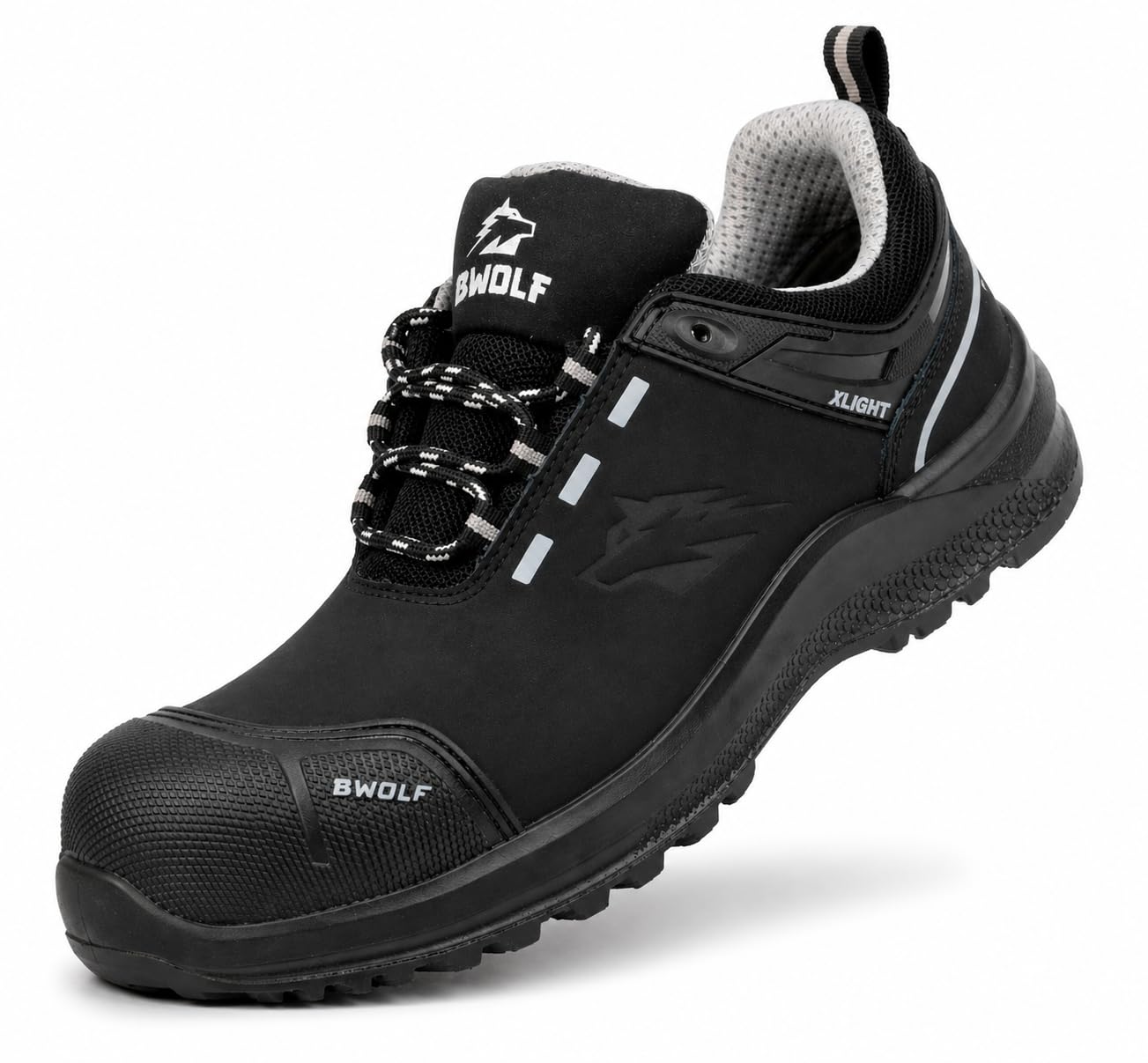 BWOLF Defender S3 męskie buty robocze z wodoodpornej skóry nubukowej, czapki z kevlaru i podeszwy środkowej, antypoślizgowe