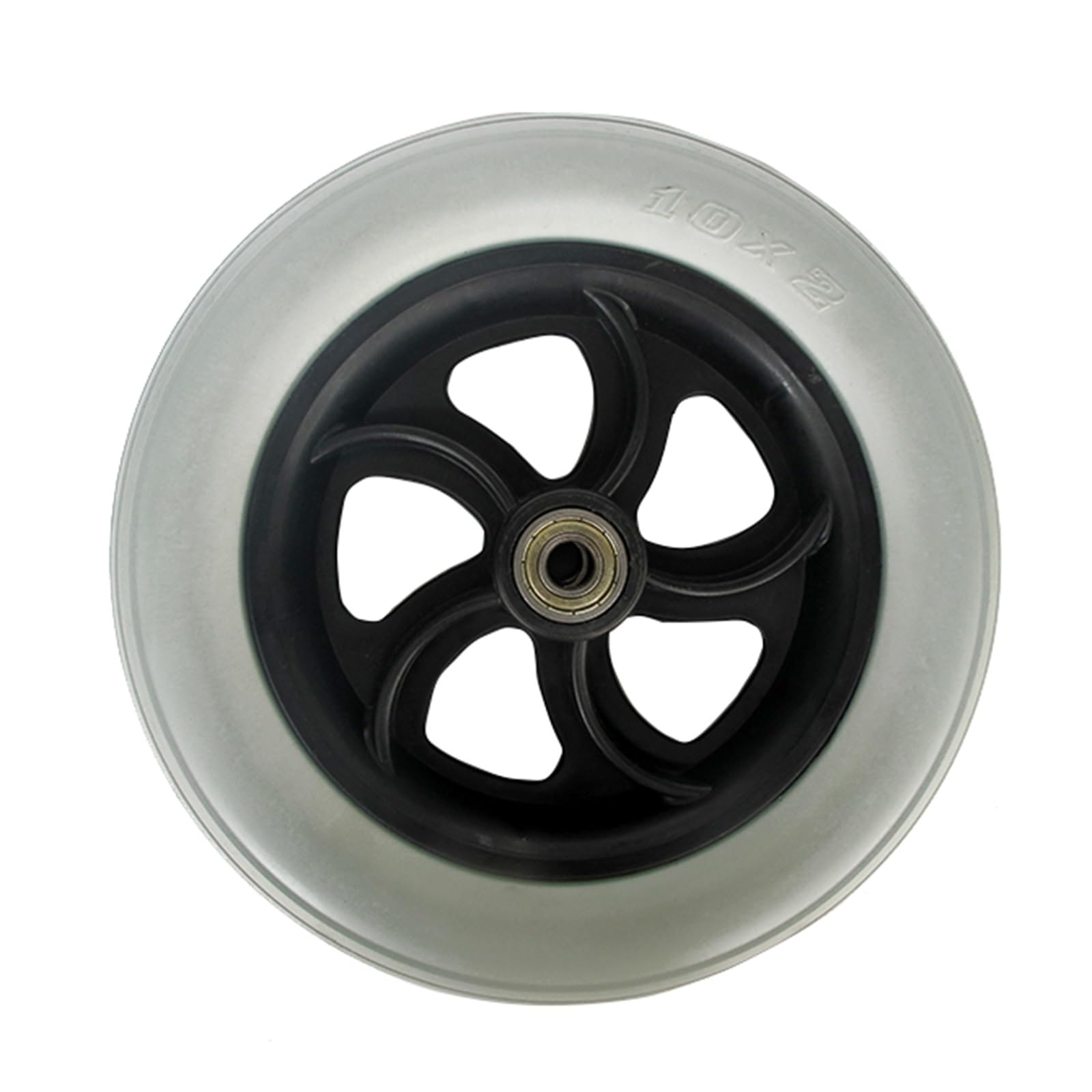 LHX One 10-inch Wheelchair Wheel Diameter 25.4cm PU Wheel with Good Wear Resistance and Elasticity Solid Electric Wheelchair Front Wheel