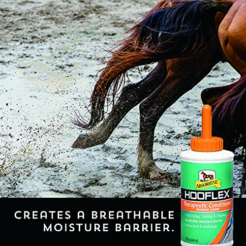 Absorbine Hooflex Therapeutic Conditioner Liquid, 15Oz, Includes Applicator Brush #TOP2