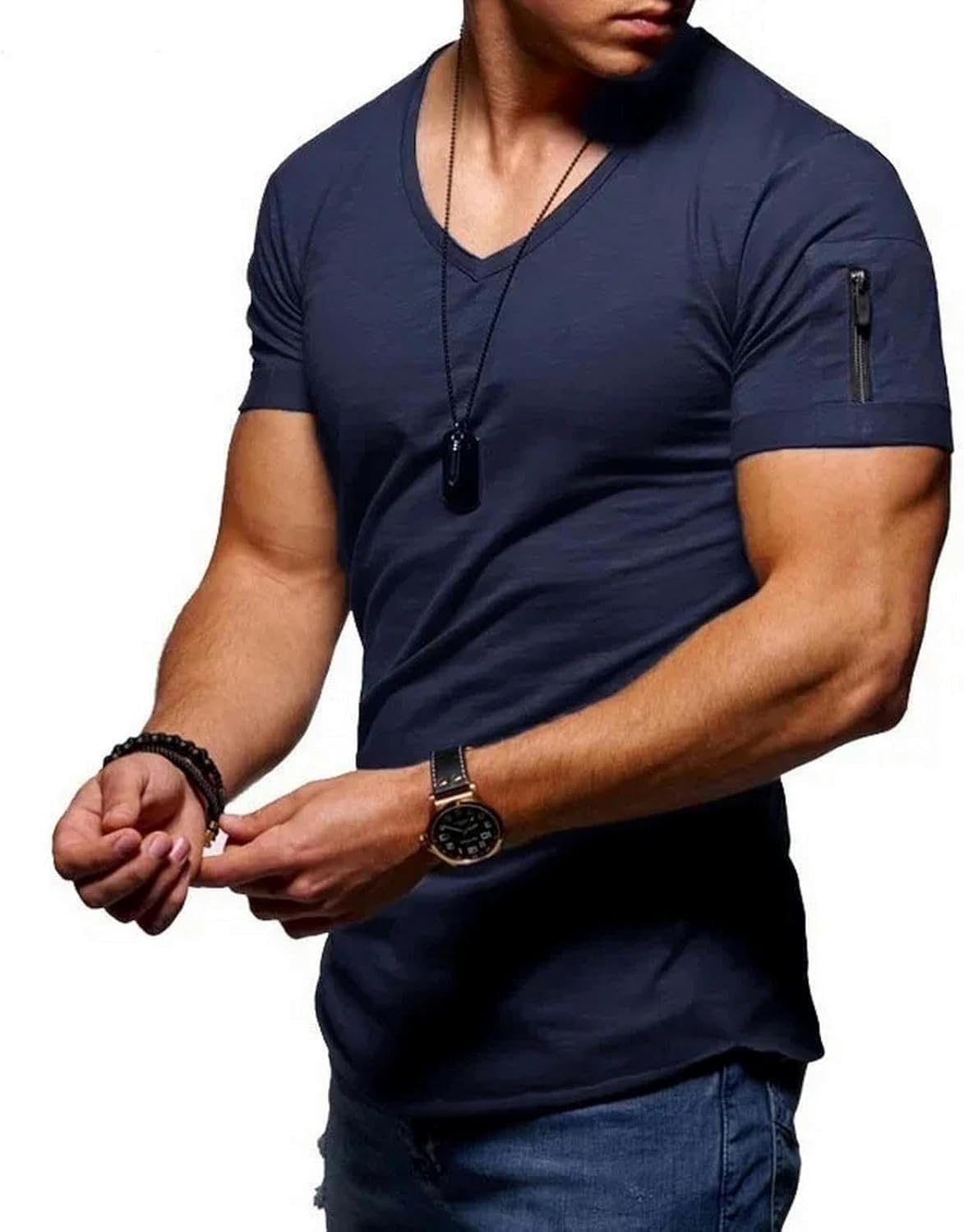 T-Shirt à Manches Courtes Homme pour Éviter la Transpiration