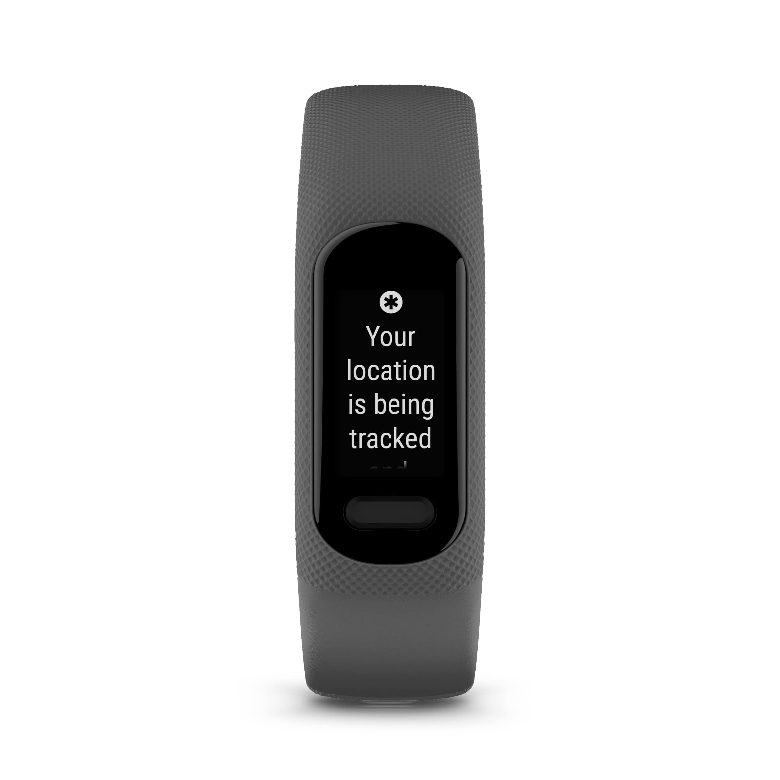 Garmin vívosmart 5, Smartband, Activity Tracker, Cardio, SpO2, GPS Smartphone, Passi, Calorie, Stress, 15 Sport, Rilevamento Incidenti, Display OLED, Notifiche (Black, 255 mm) (Ricondizionato)