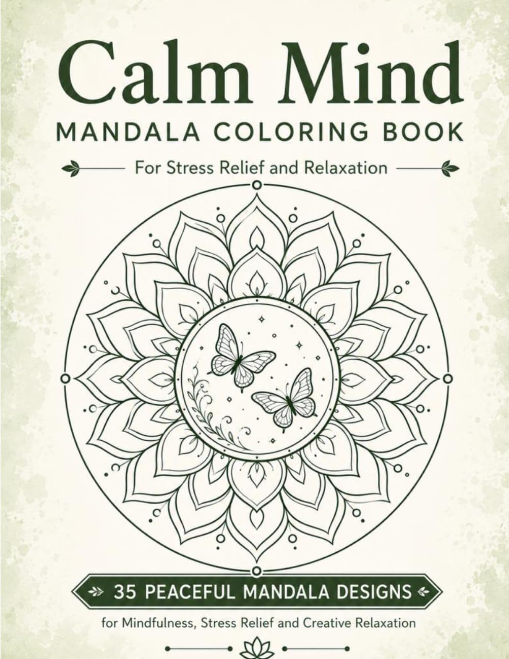 Calm mind: Mandala Coloring Book for Stress Relief and Relaxation