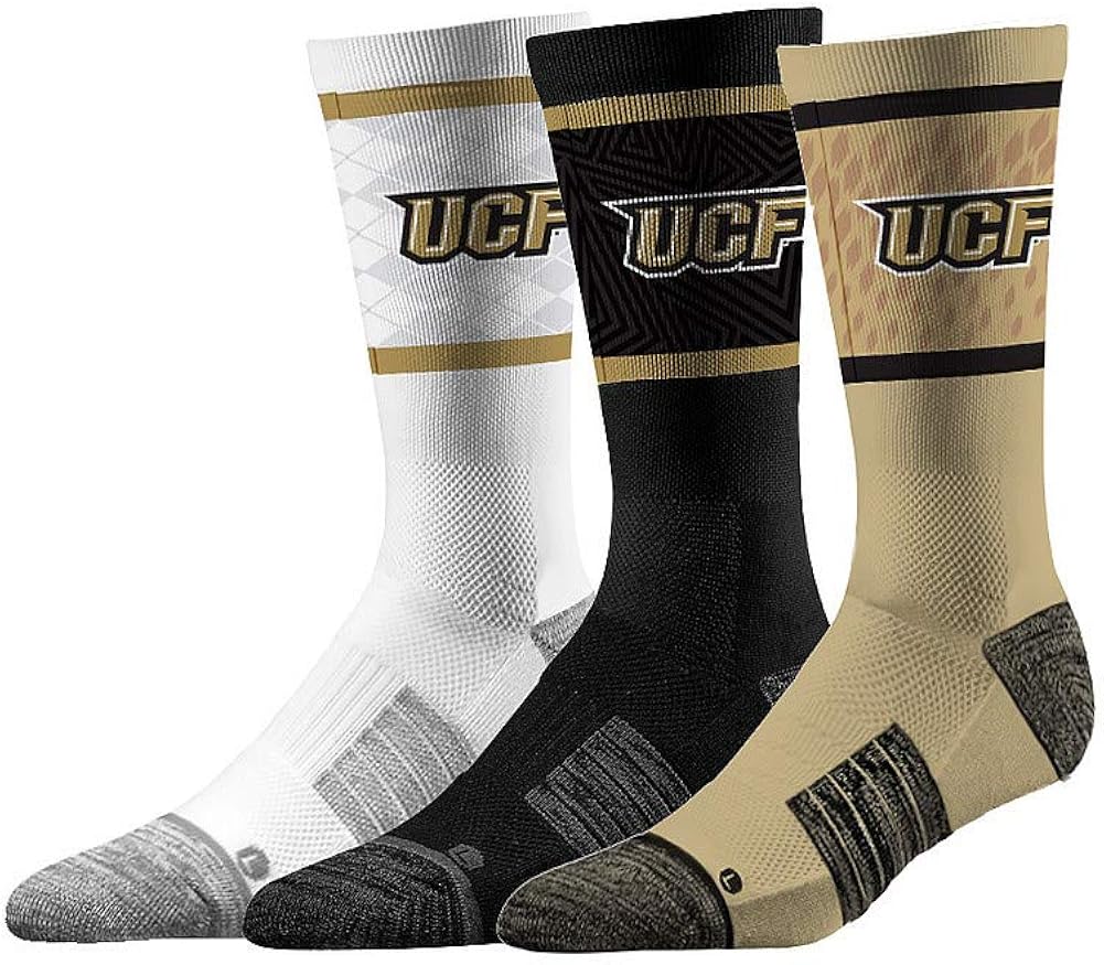 Elite Fan Shop NCAA Men's Sock 3-Pack (6 total socks)