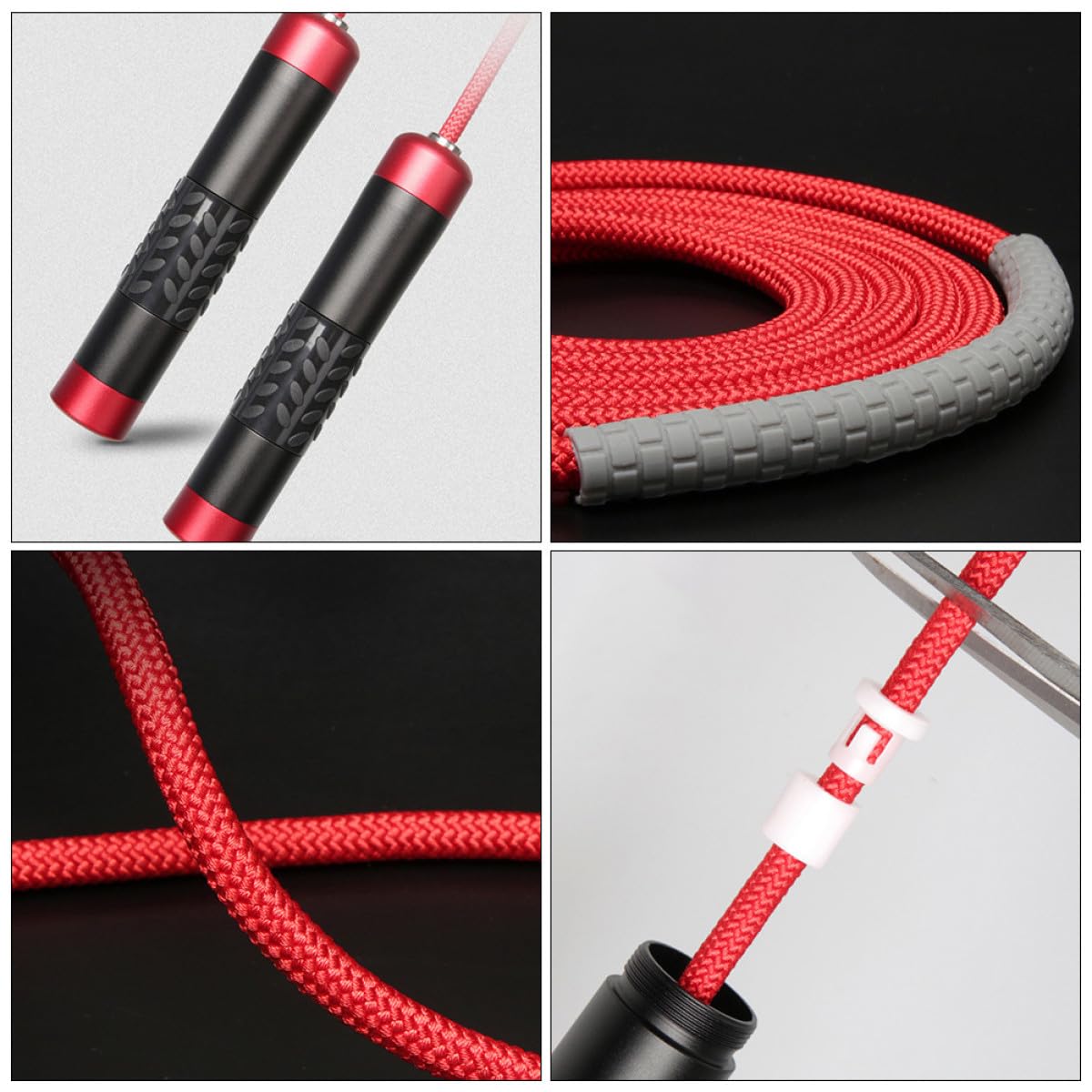 Gatuida Cuerda para Saltar Peso de Cuerda para Saltar Ajustable para Ejercicios y Entrenamiento de Fitness Casa o Gimnasio