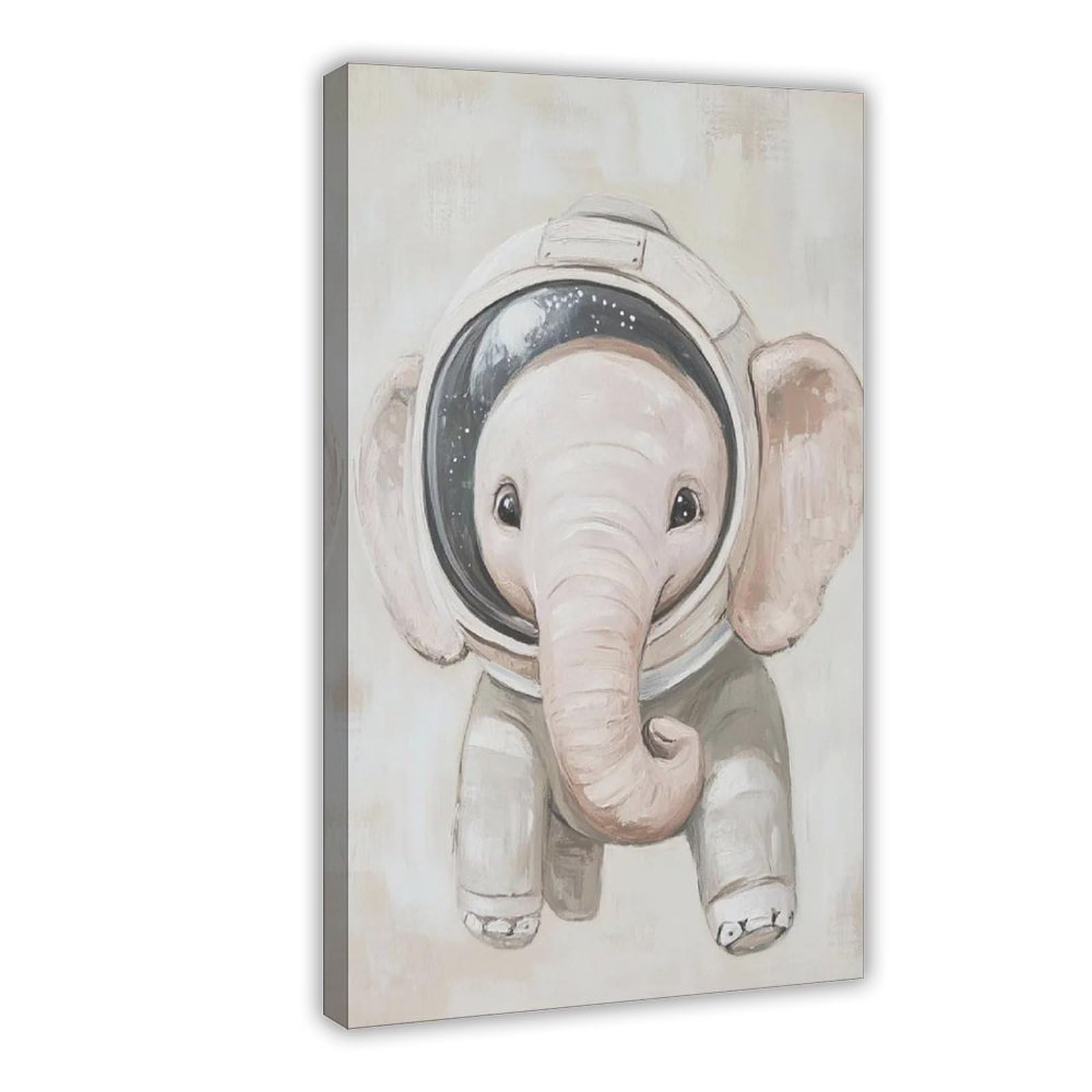 Bareronor Watercolour Elephant Poster Canvas Poster Bedroom Decor Landscape Office Room Decor Gift 24" L X 36" W