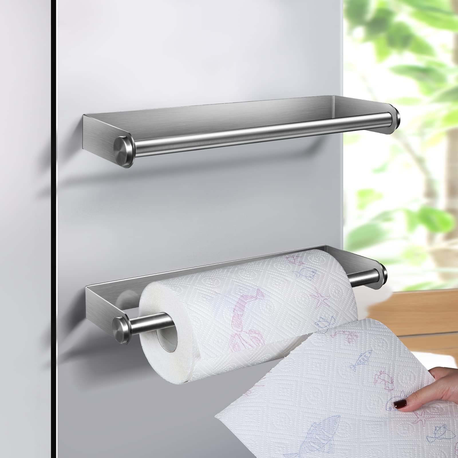Paper Towels DELITON Magnetic Paper Towel Holder Strong Fridge