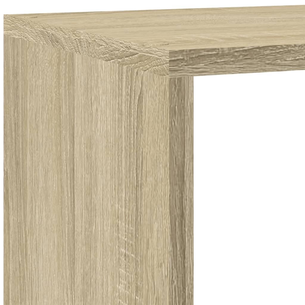 Generisch Raumteiler-Bücherregal 4 Stufen Sonoma-Eiche 143,5x29x143,5 cm,Möbel,Regalsysteme,Bücherregale Bücherschränke-857996