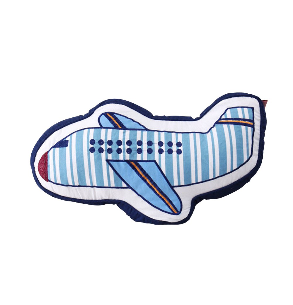 Airplane Shaped Pillow Decorative Pillows Bed Decor Little Girls Boys Toy Cute Room Decor & Plane Pillow for Bedroom Sofa Chair