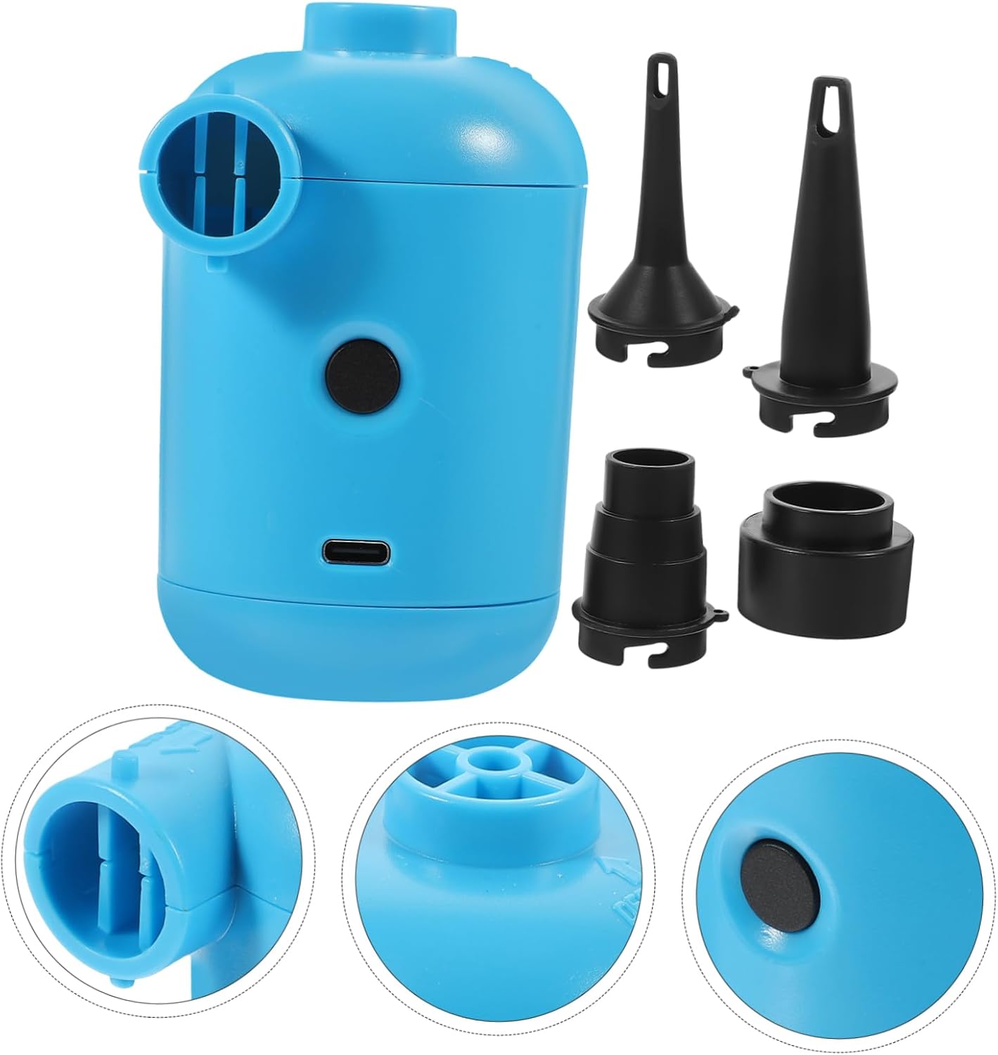 Inflatable Pump for Air Mattress Travel Outdoor Fish Tank Sturdy High Airflow Electric Compressor Vacuum Storage Bag Fast Inflation