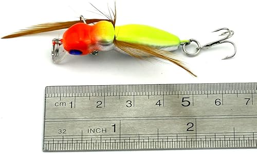 Miniatura 8 de 7PCS 1.8 in Señuelos Crickhopper Señuelo de pesca