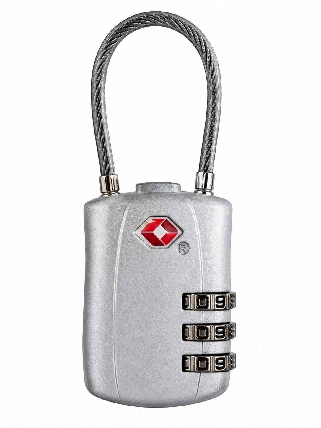 QUIRA TSA Approved Cable Luggage Lock, 3 Digit Combination Travel Padlock, Flexible Steel Cable Lock for Suitcase, Backpack, Travel Bags, Gym Locker & Outdoor Use (Silver)-image-14