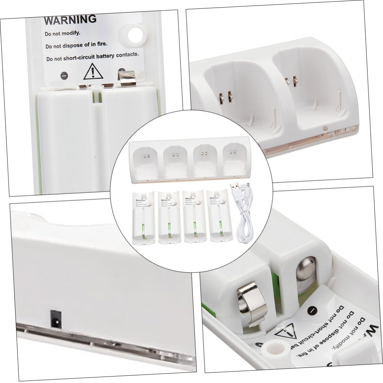 Homoyoyo Batería De Luz Azul Cargador De Batería De Ranuras Adaptador De para Cargador De Inteligente para Recargables De