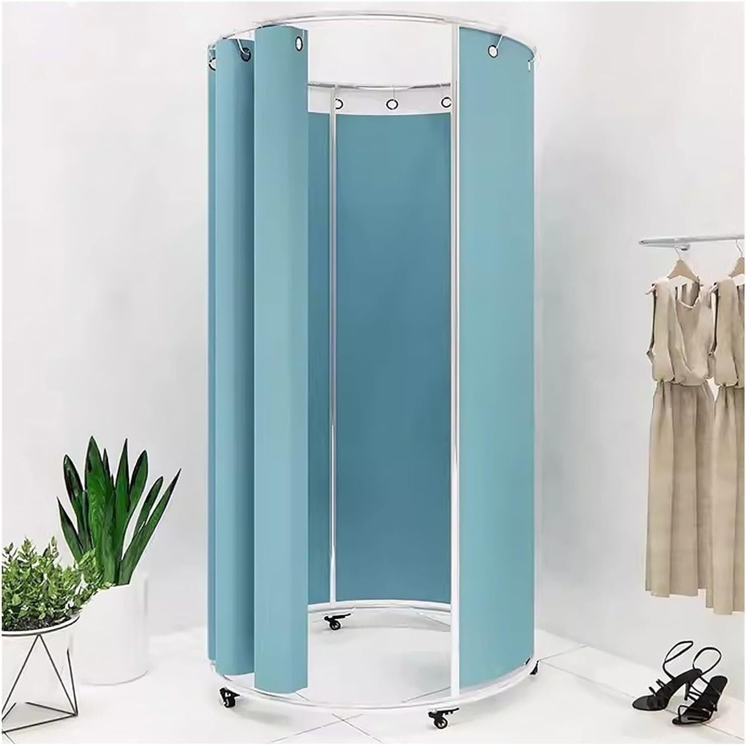 Cabines d'essayage sur roulettes idéales pour les séances photo en studio et défilés