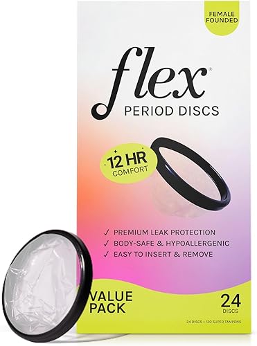 Miniatura 8 de Flex Discos menstruales Discos desechables para el período Reduce los calambres y la sequedad Alternativa de tampón apta para principiantes