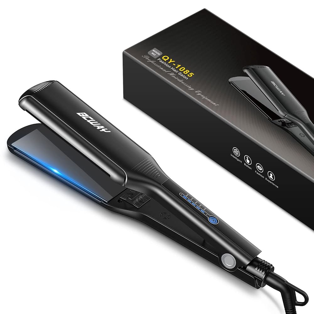 Professional Hair Straightener, 2.16'' Extra-Large Floating Titanium Flat