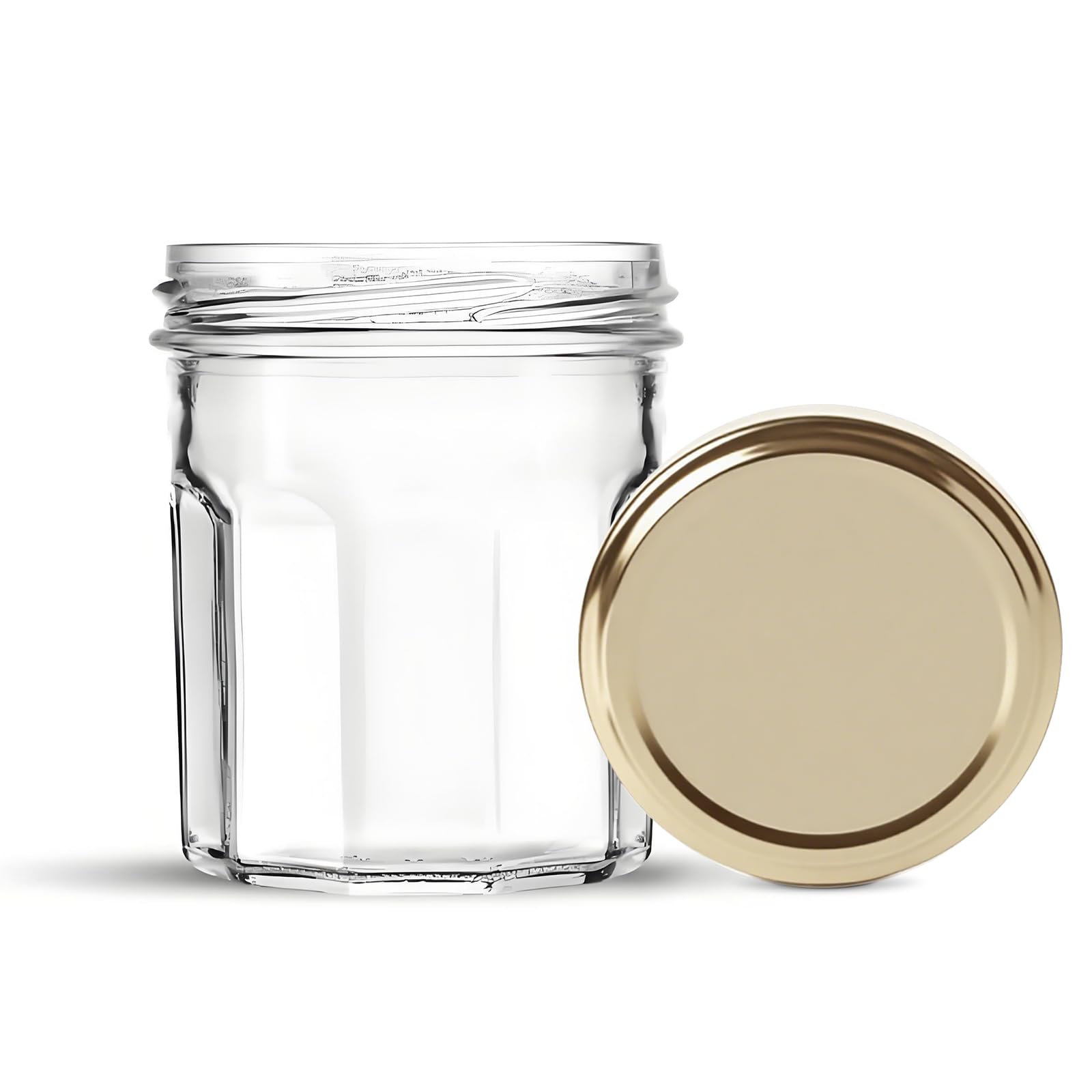 lot de 24 pots et bocaux à confitures en verre-Fabrication française (200mlX24)