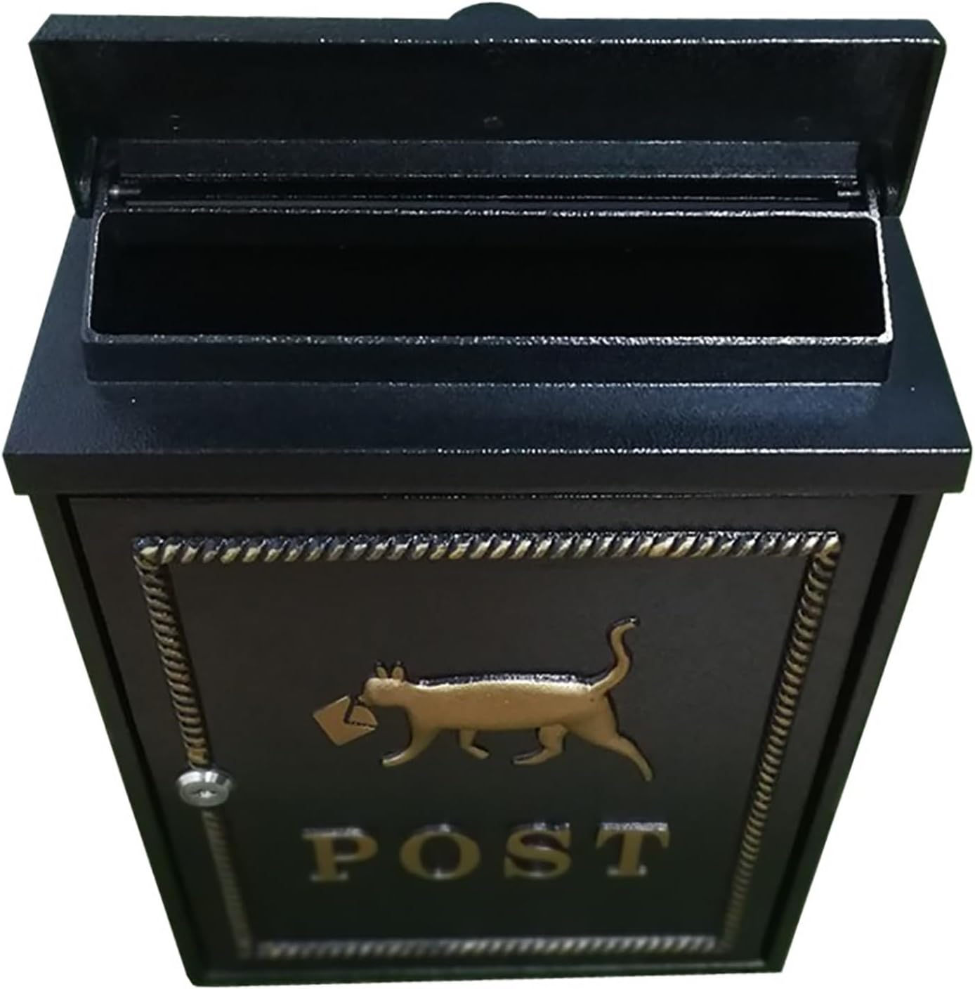 Wall-Mount Mailbox for House, Mailboxes for Outside, Security Mailbox with Lock and Key, 11×5×16 in(Red)