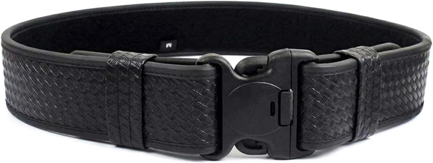 ROCOTACTICAL Basketweave Police Duty Belt, Web Duty Belt with Loop Liner