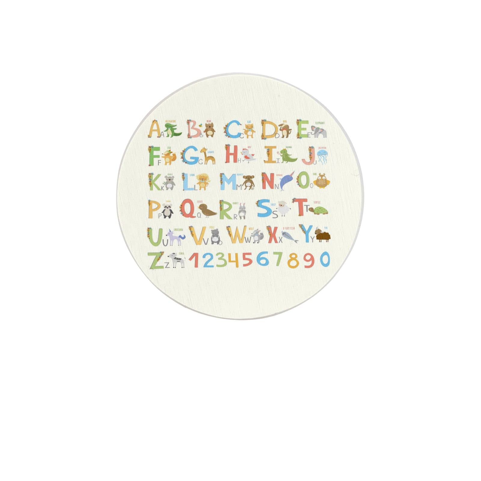 ABC Learning Four Pieces Coaster Heat-Resistant Reusable Saucers for Drinks Wine Glasses Plants Cups Mugs