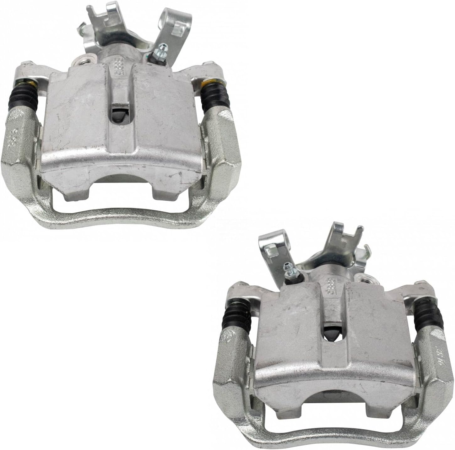 TRQ Rear Brake Caliper Set Compatible with 2005-2008 Chevrolet Cobalt 2008-2010 HHR 2004-2012 Malibu 2007-2009 Pontiac G5 2005-2010 G6 Saturn Aura 2004-2007 Ion