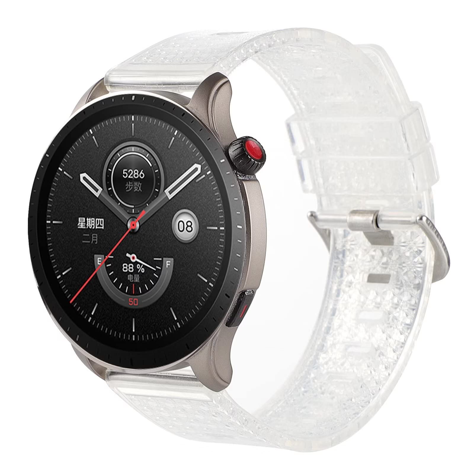 Cinturino silicone polso 22mm per TicWatch Pro 3 GTX E2 S2 PHS4