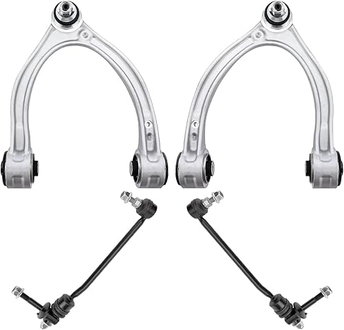 Miniatura 94 de Detroit Axle - Kit de brazos de control frontal RWD para Chrysler 300 Dodge Challenger Charger Magnum, 2 brazos de control superiores 2 rótulas