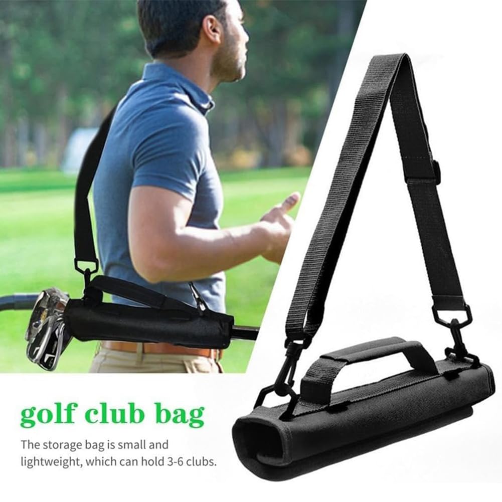 Sac De Club De Golf, Sac De Golf Portable avec Poignée, Sac De Transport Léger pour Golf, Sac De Transport pour La Marche, Le Golf, Le Golf, Le Voyage, Le Golf pour Homme Et Femme (Noir)