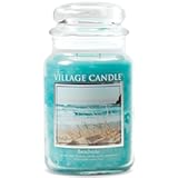 Beachside Large Glass Apothecary Jar Scented Candle&comma; 21&period;25 oz&comma; Light Blue