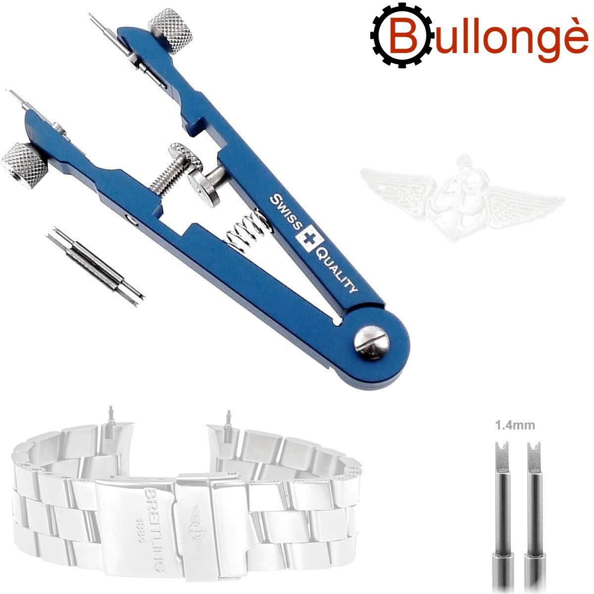 Uhrenwerkzeug Set für Breitling Armbänder BULLONGÈ inkl. Federstegzange