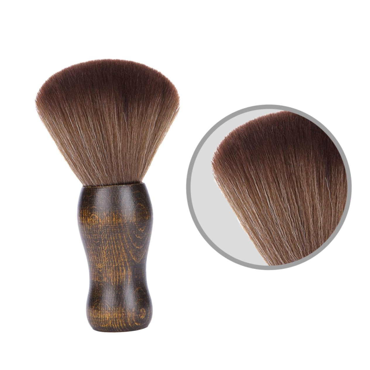 FOMIYES 3 Pièces brosse de nettoyage de barbe brosse à barbe brosse à cheveux pour les cheveux brosse plumeau pour le cou brosse à épousseter brosse de salon de coiffure En bois