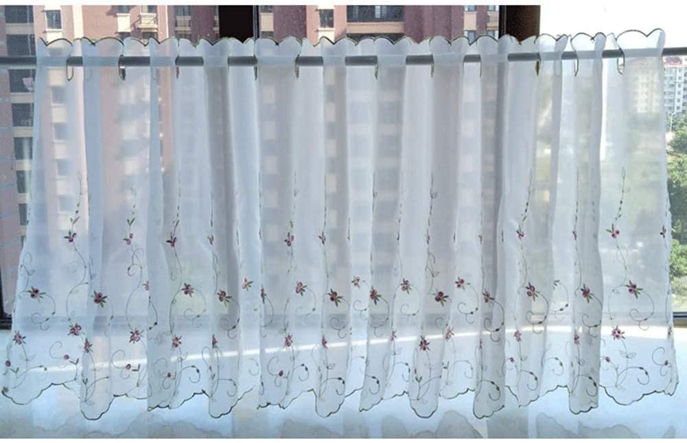 Rideau court petite fenêtre Scheibengardine cantonnière voile translucide 170x150