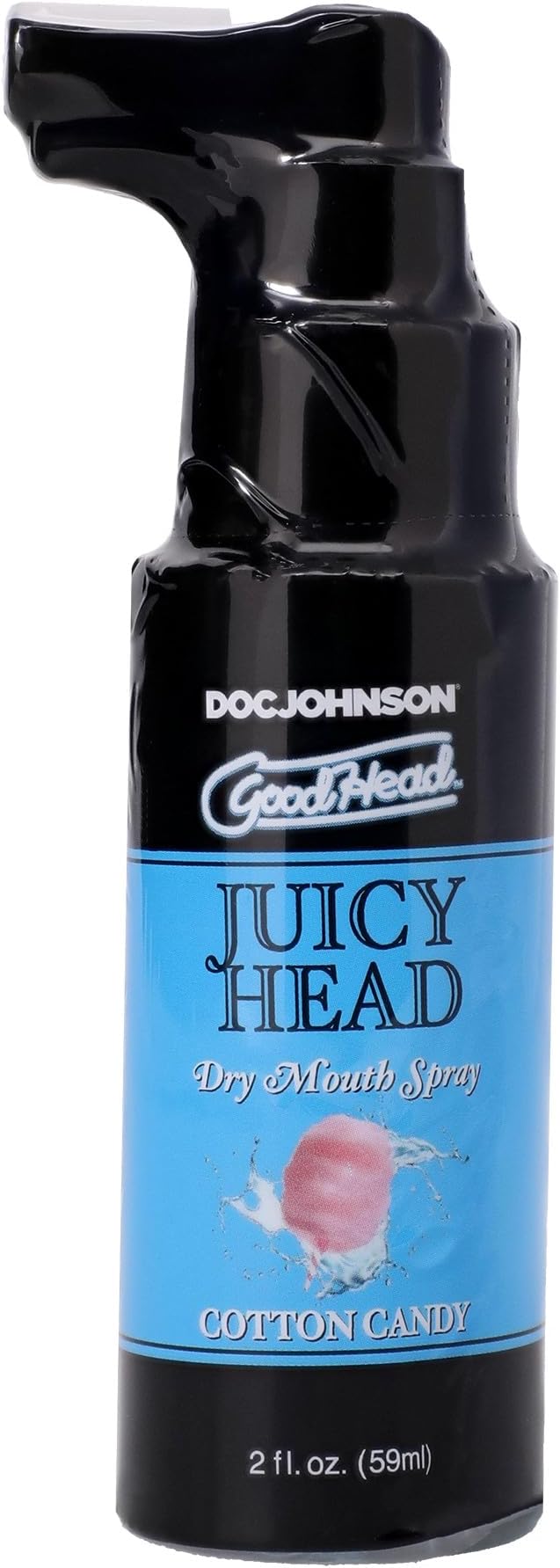 Doc Johnson GoodHead - Juicy Head - Dry Mouth Spray - Instantly Moisturize Your Mouth - Cotton Candy - 2 fl. oz.(59 ml)