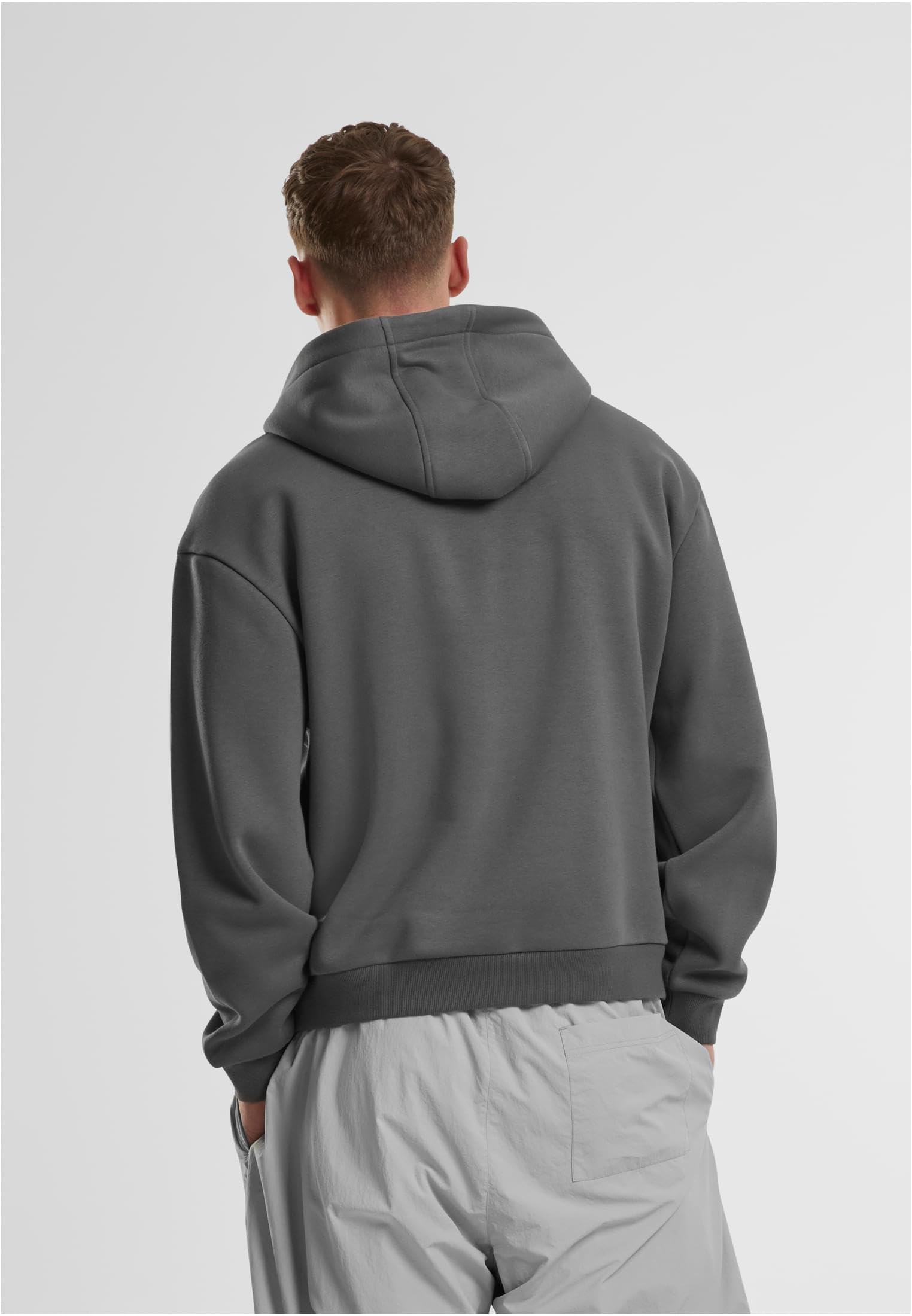 Urban Classics Męska bluza z kapturem Fluffy Hoody, luźna bluza z kapturem dla mężczyzn, oversize fit, rozmiary S-5XL, Magnet, 3XL