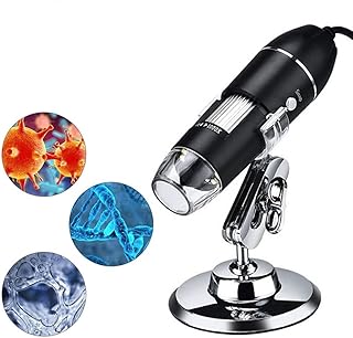 Digital Microscope Handheld USB HD Inspection Camera 50x-1000x Magnification with Stand Compatible with Samsung Galaxy, Android, Mac, Windows Computer