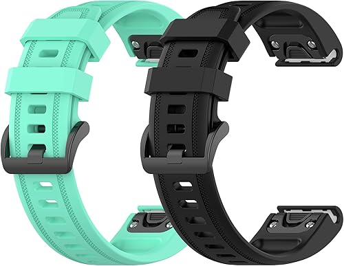 TenCloud Compatible con Fenix 7X Bands 1.024 in silicona Sport Band repuesto para Garmin Fenix 7X6X Zafiro5X PlusTactix 7 Pro Smartwatches
