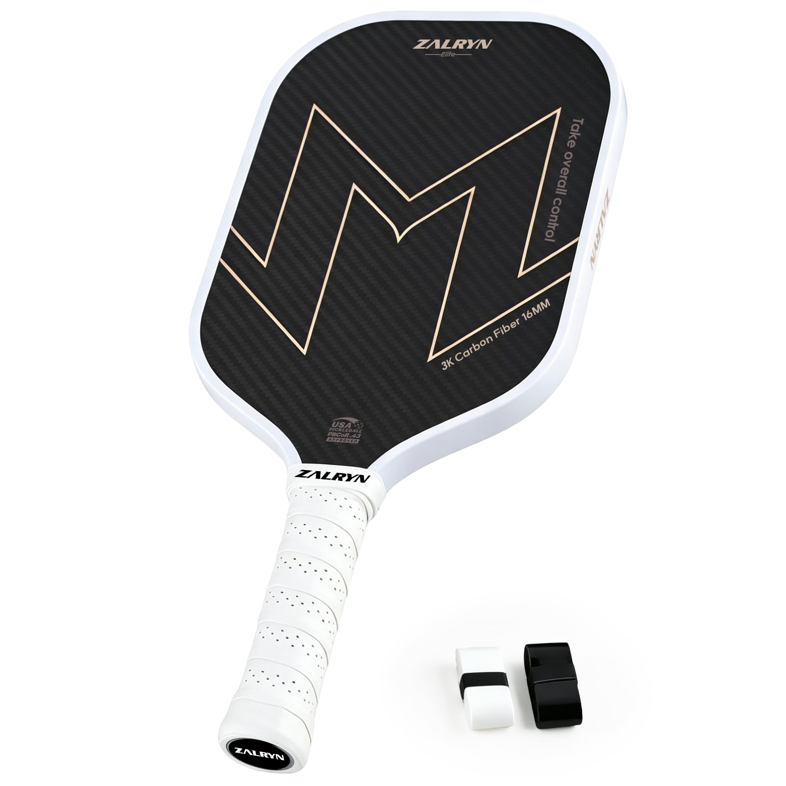 16mm 3K Raw Carbon Fiber Foam Core Pickleball Paddle, USAPA Approved | Lightweight, Large Sweet Spot, Superior Durability, Excellent Elasticity, High Power, Comfort Grip, Ideal gift for All Levels